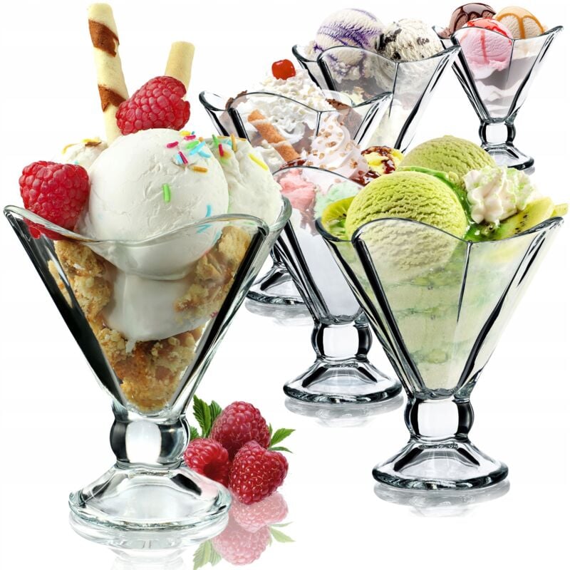 foto del prodotto kadax coppette gelato coppette dessert in vetro 6 pz 200 ml