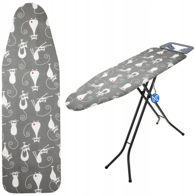foto del prodotto kadax copriasse da stiro 130x45cm copriasse da stiro elastico gatti