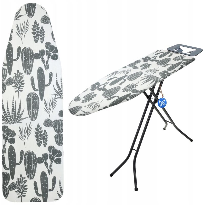foto del prodotto kadax copriasse da stiro 132x48cm supporto estensibile cactus