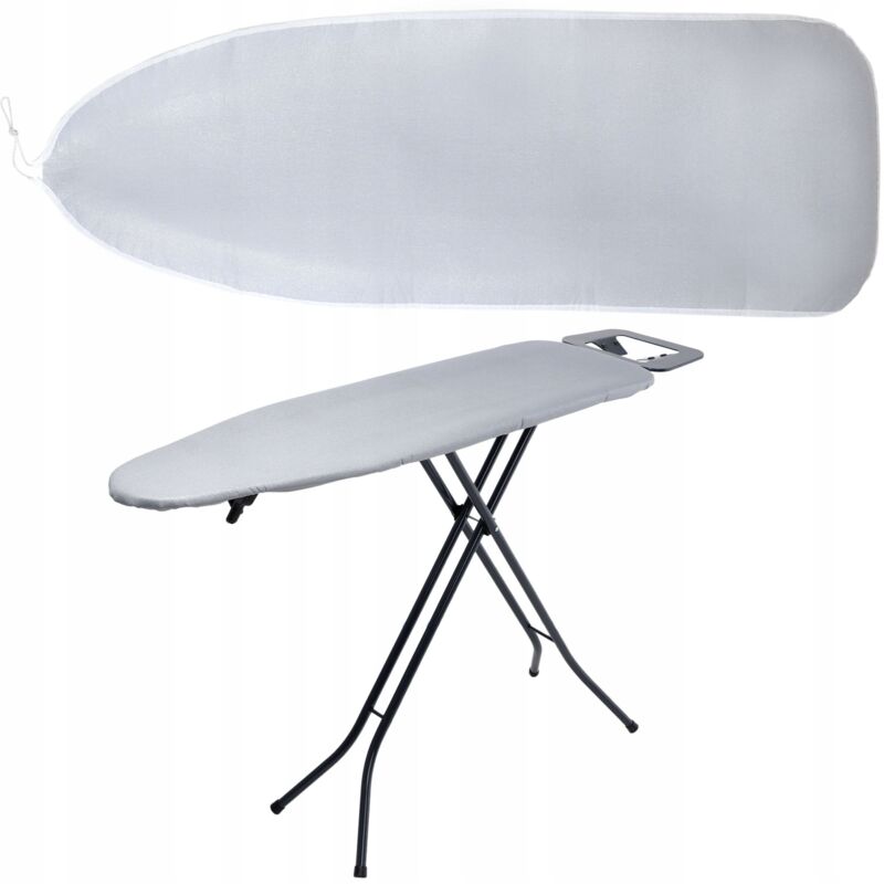 foto del prodotto kadax copriasse da stiro 140x50 cm in cotone resistente grigio