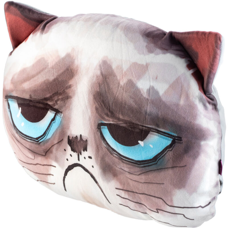 foto del prodotto kadax cuscino con stampa mascotte gatto 30x45 cm
