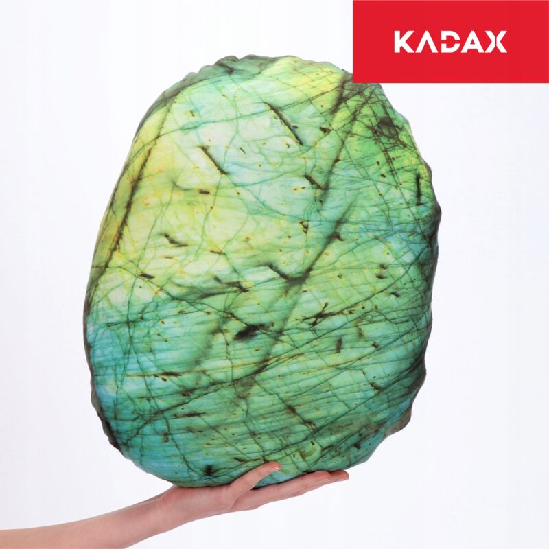 foto del prodotto kadax cuscino in velluto 33x41 cm pebble cuscino decorativo con cerniera cuscino decorativo con fibra siliconata cuscino per divano modello 14 