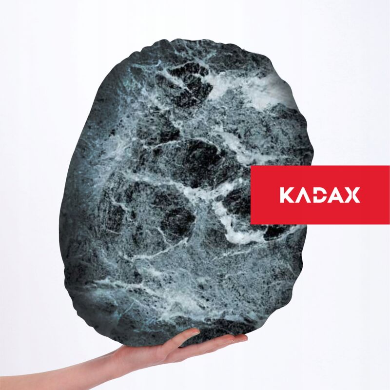 foto del prodotto kadax cuscino in velluto 33x41 cm pebble cuscino decorativo con cerniera cuscino decorativo con fibra siliconata cuscino per divano modello 4 