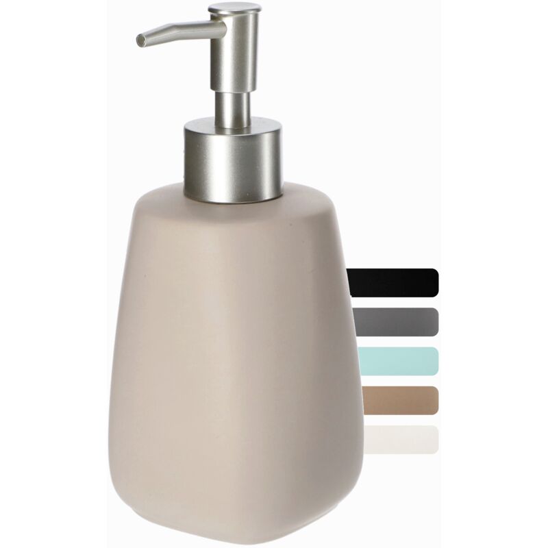 foto del prodotto kadax dispenser di sapone liquido per contenitore in ceramica beige da 400 ml