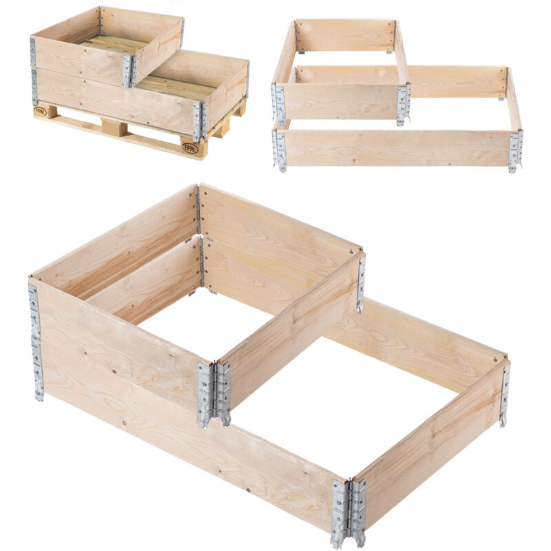 foto del prodotto kadax estensione per pallet 60x80 cm set letto contenitore per pallet 120x80 cm