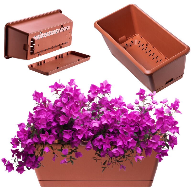 foto del prodotto kadax fioriera da balcone portavaso 40 cm