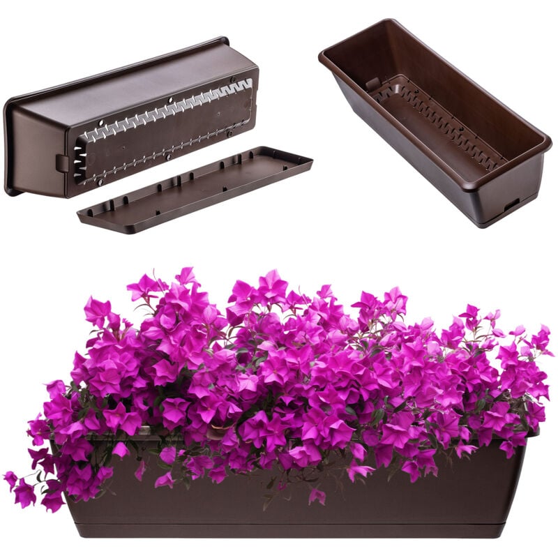 foto del prodotto kadax fioriera da balcone portavaso 60 cm