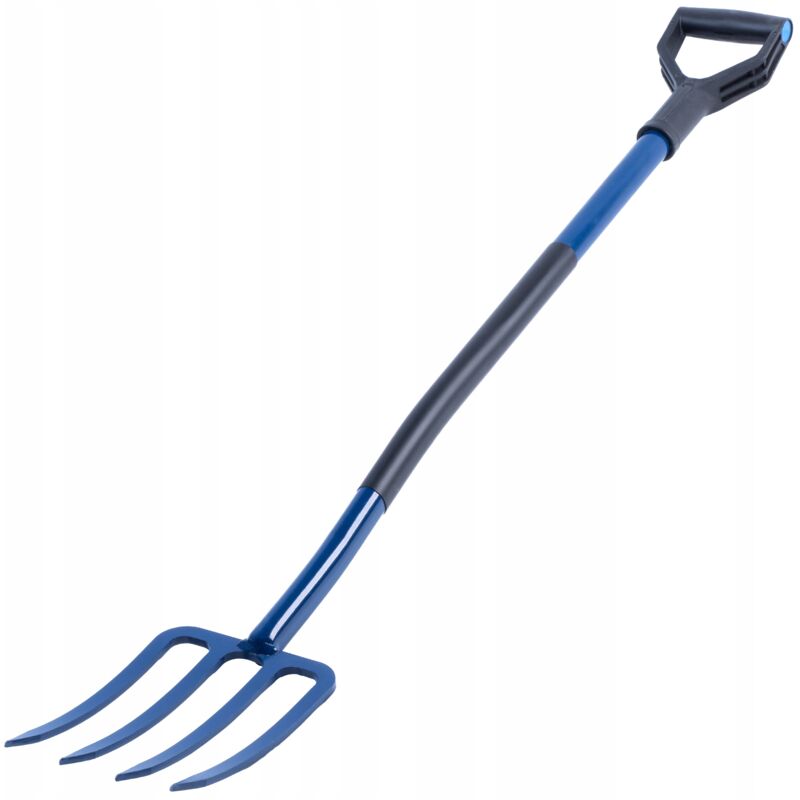 foto del prodotto kadax forca da giardino per scavare compost 4 denti in metallo massiccio 130 cm