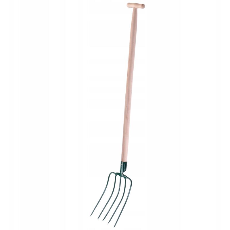 foto del prodotto kadax - forche da giardino 5 denti per fieno, letame, erba, paglia