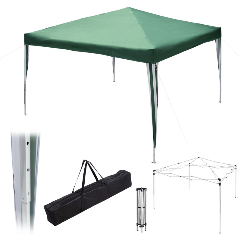 foto del prodotto kadax gazebo da giardino commerciale tenda per feste, 3x3 m, per giardino verde