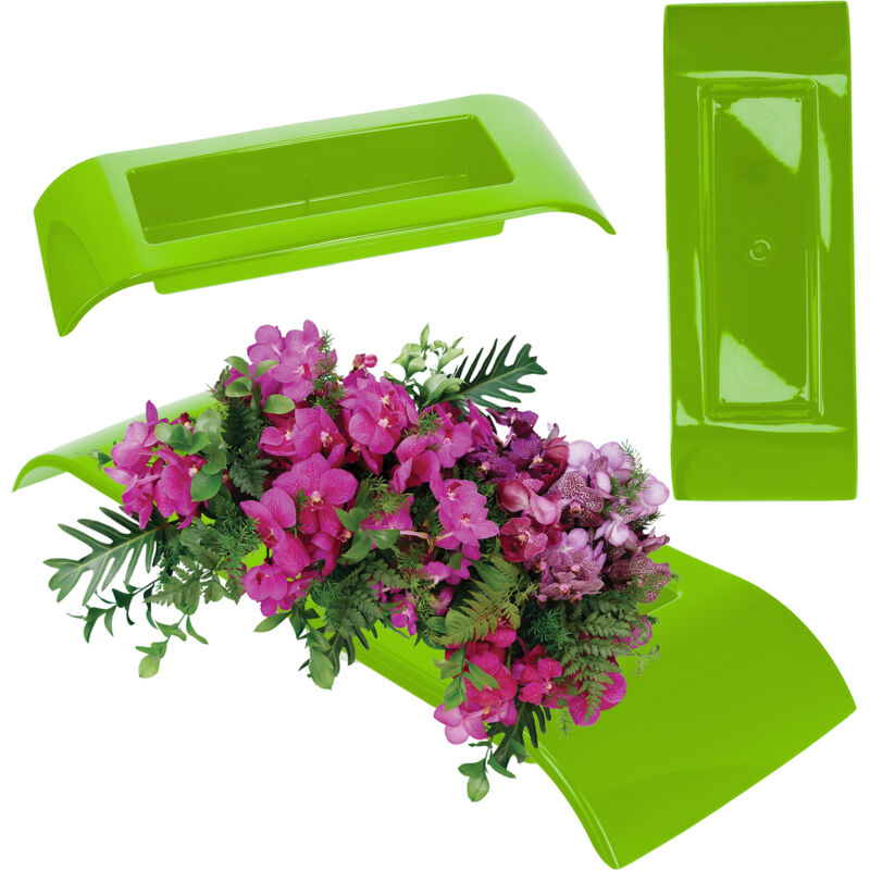 foto del prodotto kadax ikebana vaso da fiori ikebana in plastica vaso da fiori giapponese porta girasoli vaso ikebana 36 cm verde