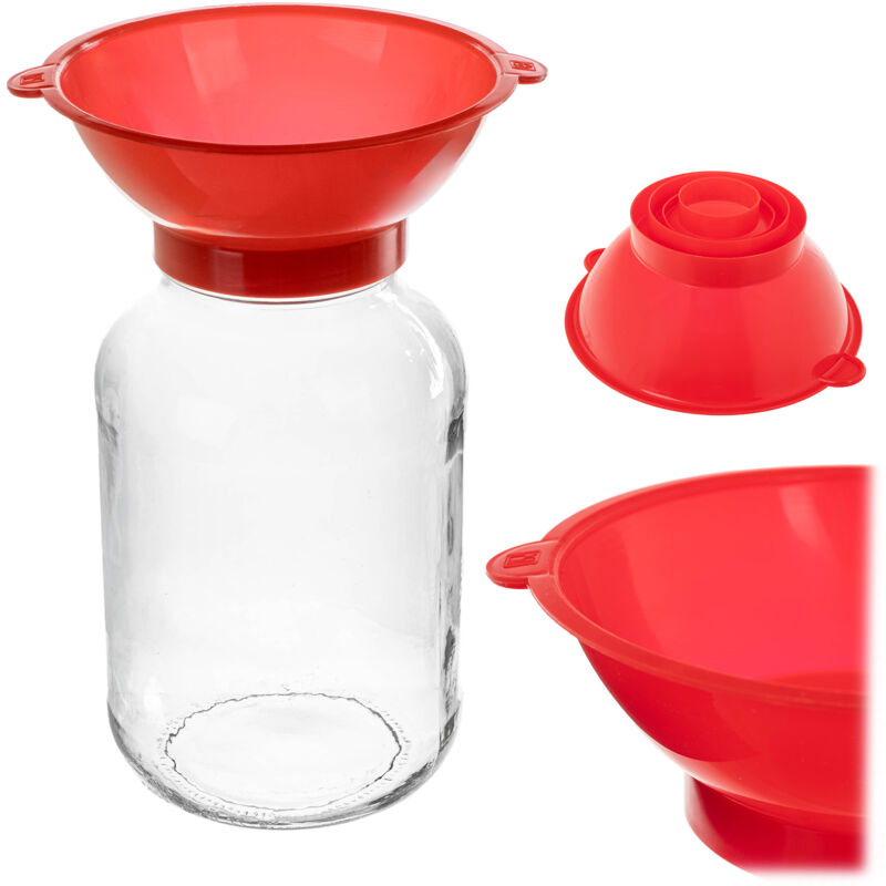 foto del prodotto kadax imbuto da cucina per vasetti per conserve a palloncino, universale, fi 43 100 mm