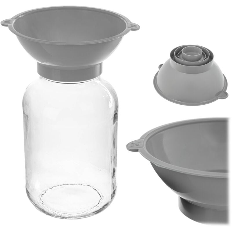 foto del prodotto kadax imbuto da cucina per vasetti per conserve a palloncino, universale, fi 43 100 mm