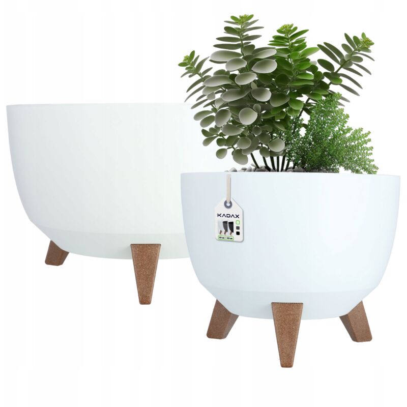 foto del prodotto kadax inserto per vaso per piante ciotola 29 40 cm bianco