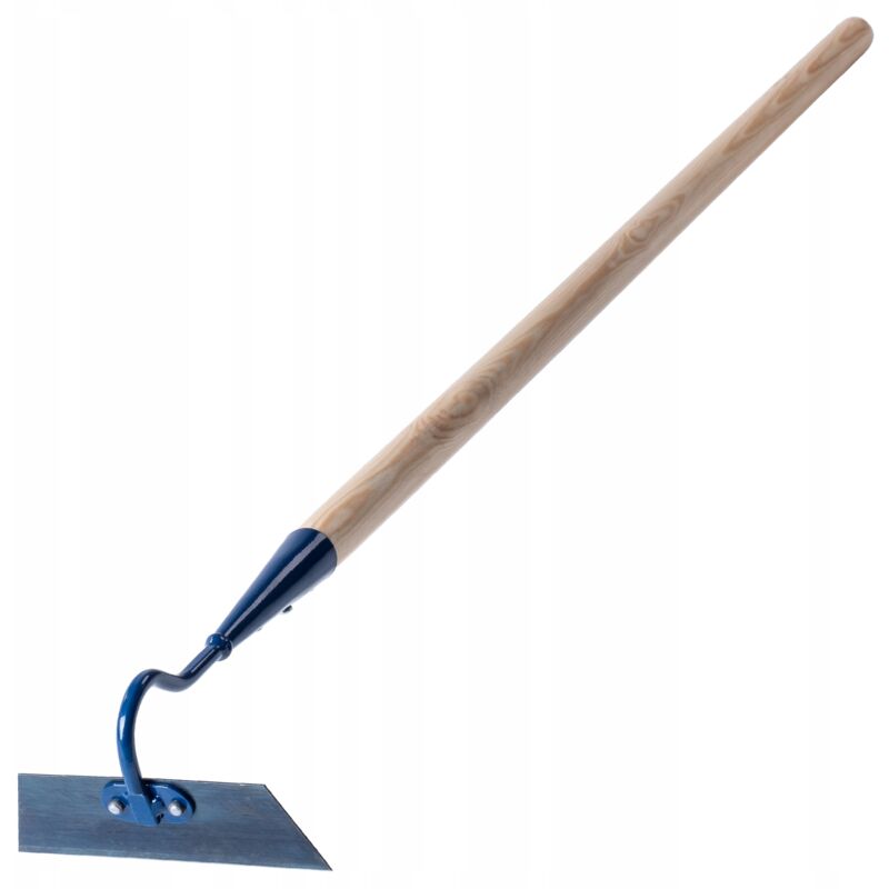 foto del prodotto kadax mocio da giardino in metallo con manico in legno mocio per dissodare, aerare e diserbo del terreno larghezza 16 cm, forma trapezoidale 