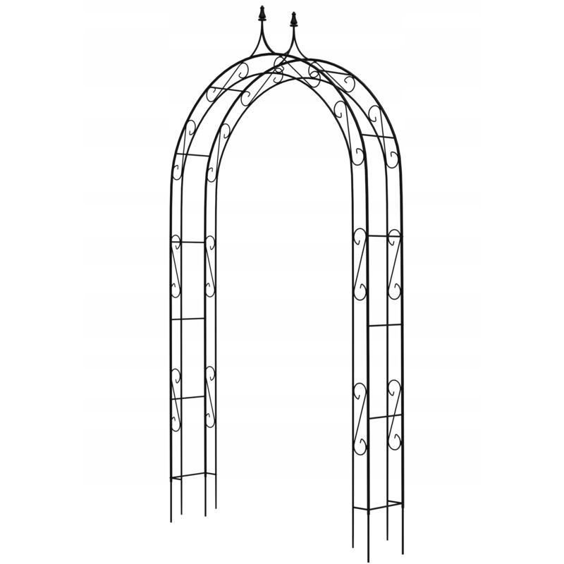 foto del prodotto kadax pergola da giardino arco in metallo per rose rampicanti supporto per fiori 281 cm