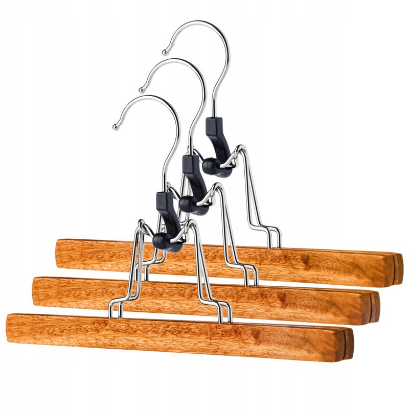 foto del prodotto kadax portapantaloni doppio in legno 3 pz