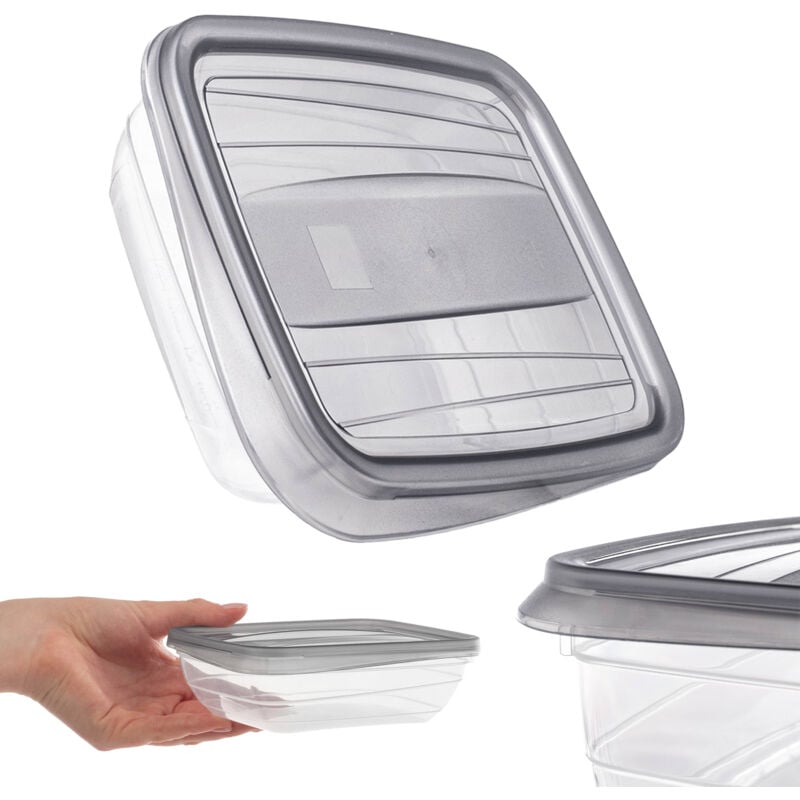 foto del prodotto kadax - portapranzo per contenitori per alimenti portapranzo da 0,5 litri con set di coperchi