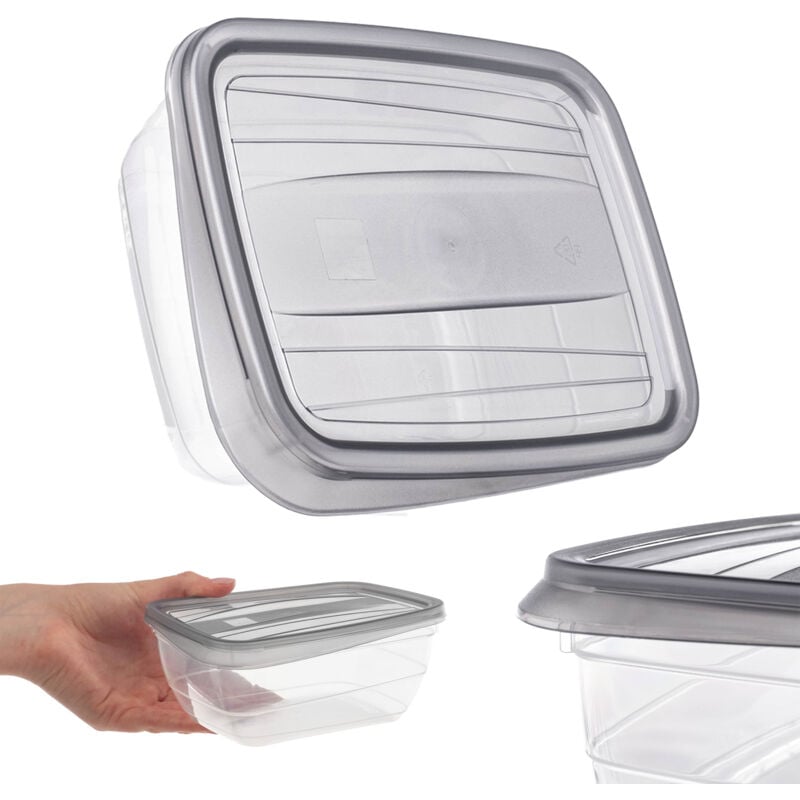 foto del prodotto kadax - portapranzo per contenitori per alimenti portapranzo da 0,75 litri con set di coperchi