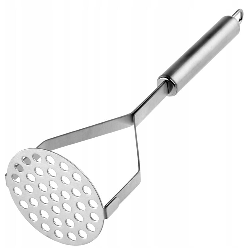 foto del prodotto kadax - pressa per patate con griglia forata in acciaio inox, pressa per patate con manico ovale, pressa per patate, perfetta per verdure