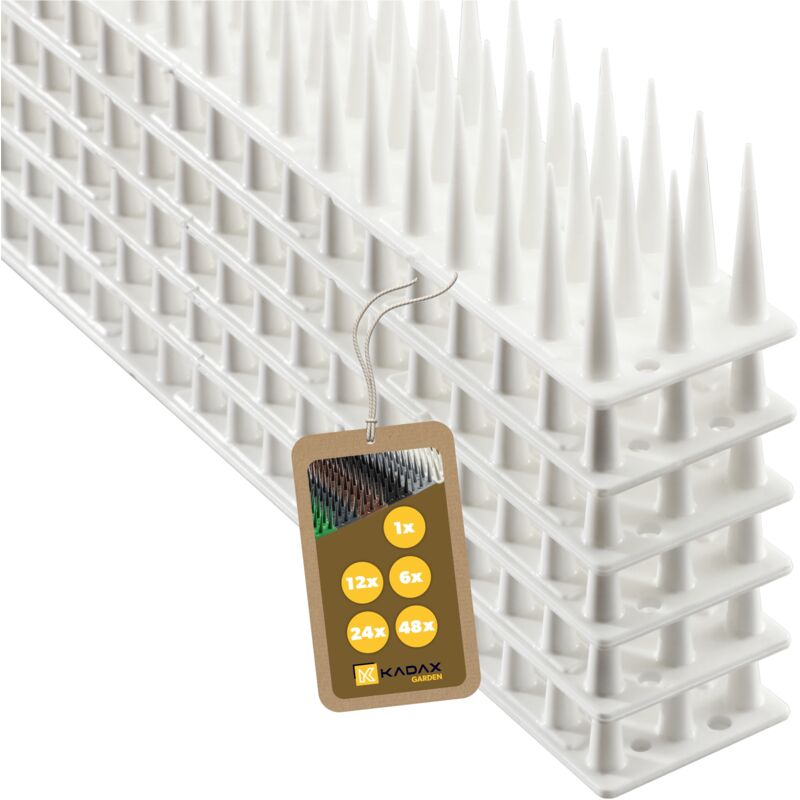 foto del prodotto kadax puntali per piccioni in plastica resistente 6 pezzi 3,06 m