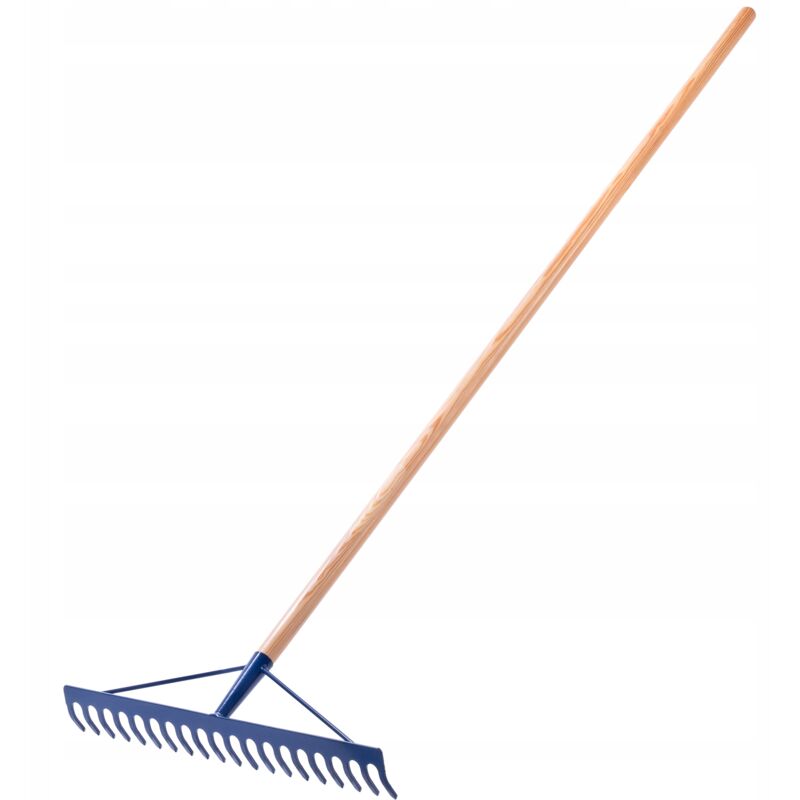 foto del prodotto kadax rastrello da giardino in acciaio rastrello per pietre, rastrello piatto con testa rinforzata, attrezzo da giardino per la raccolta delle