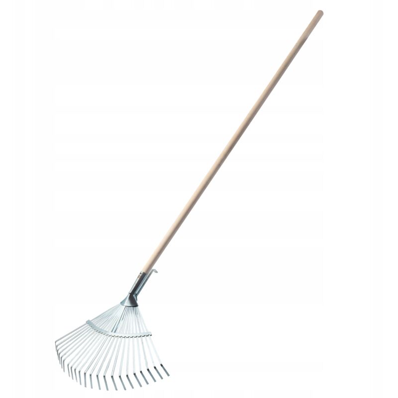 foto del prodotto kadax rastrello per foglie d erba con nastro regolabile 30 cm
