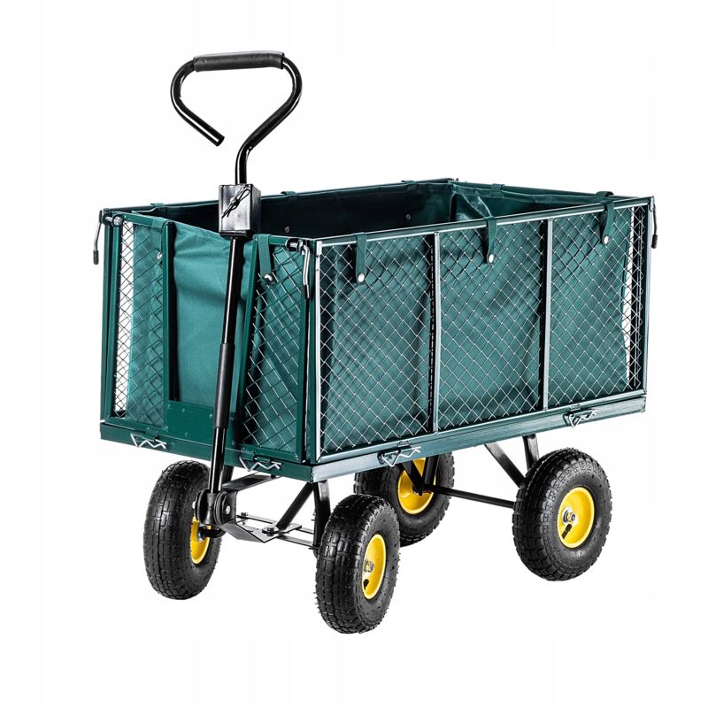 foto del prodotto kadax rimorchio carrello da trasporto da giardino 450 kg