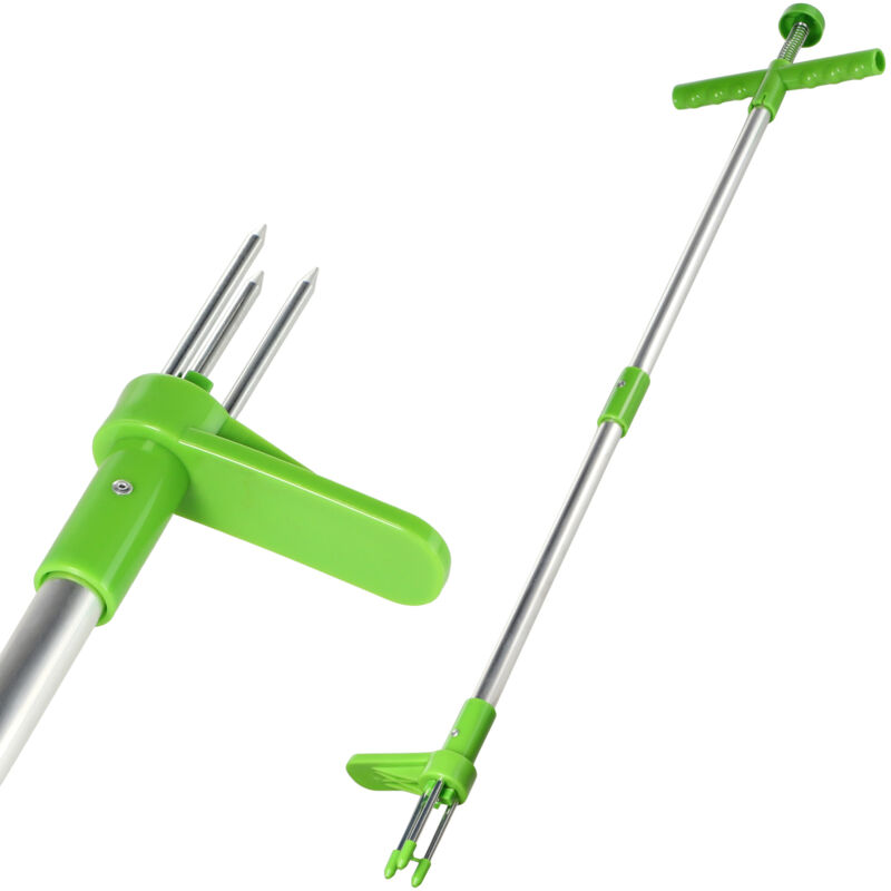 foto del prodotto kadax sarchiatore manuale in alluminio con manico lungo per un efficace rimozione delle erbacce argento
