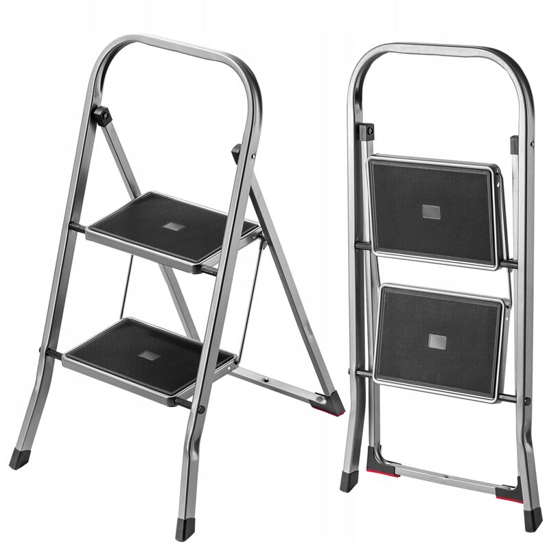 foto del prodotto kadax scaletta 2 scale 150kg stepwise home pieghevole in acciaio