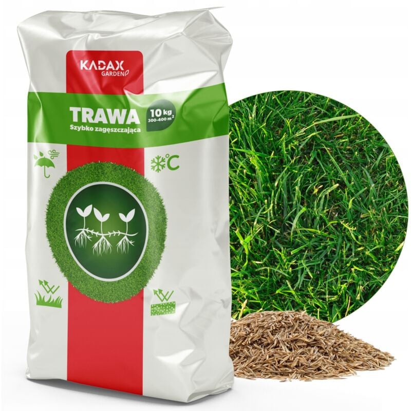 foto del prodotto kadax semi di erba universale ispessimento rapido prato resistente 10 kg 400 m2