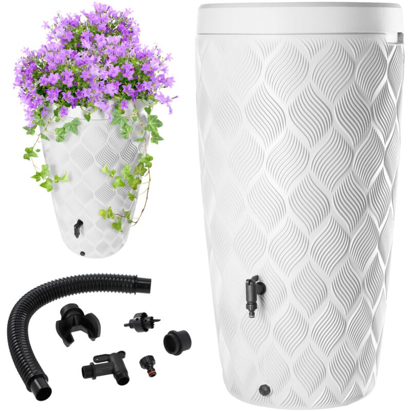 foto del prodotto kadax serbatoio dell acqua piovana barile da 240 litri vaso per fiori rubinetto resistente
