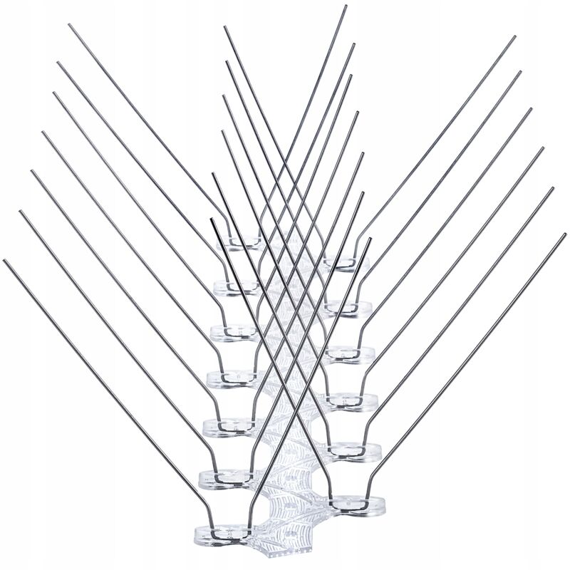 foto del prodotto kadax spuntoni per piccioni in acciaio inossidabile 25 cm 9 pezzi 3 m