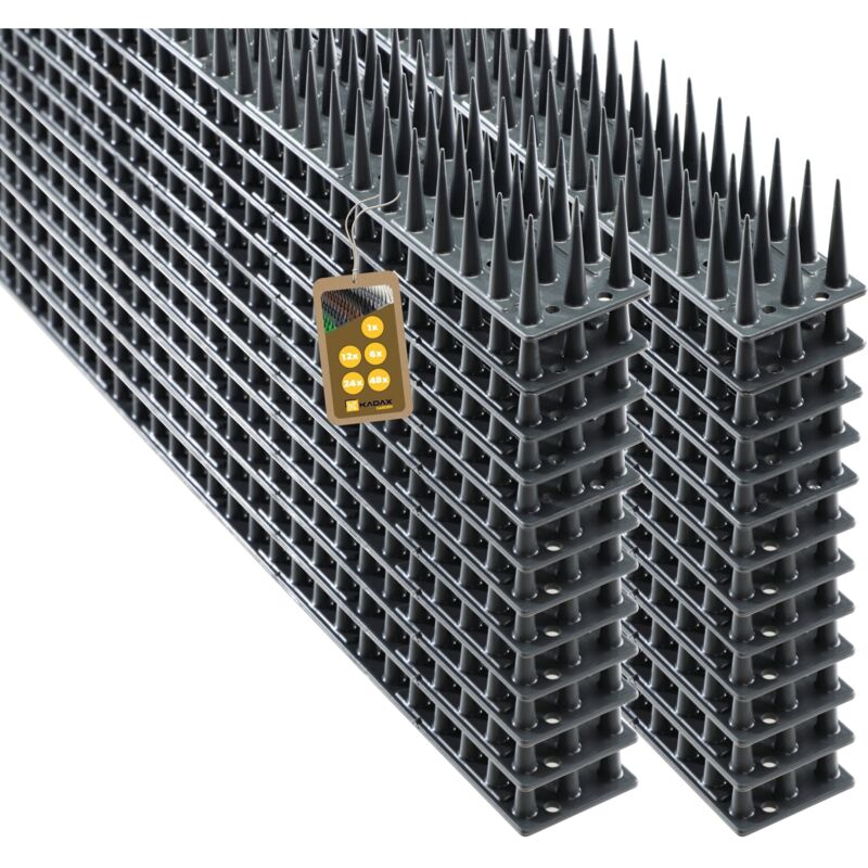 foto del prodotto kadax spuntoni per piccioni in plastica 24 pz 12,24 m