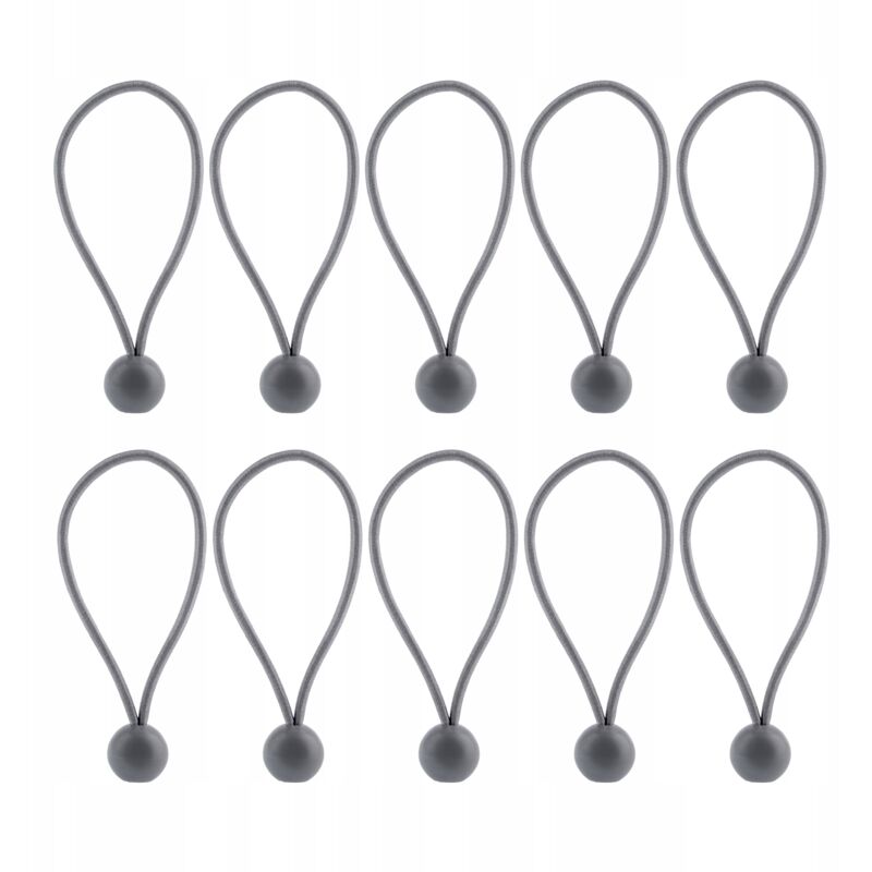 foto del prodotto kadax - supporti per teloni confezione da 10, in gomma resistente alle intemperie, per tende, teloni, trampolini, roulotte (grigio/proiettili/10