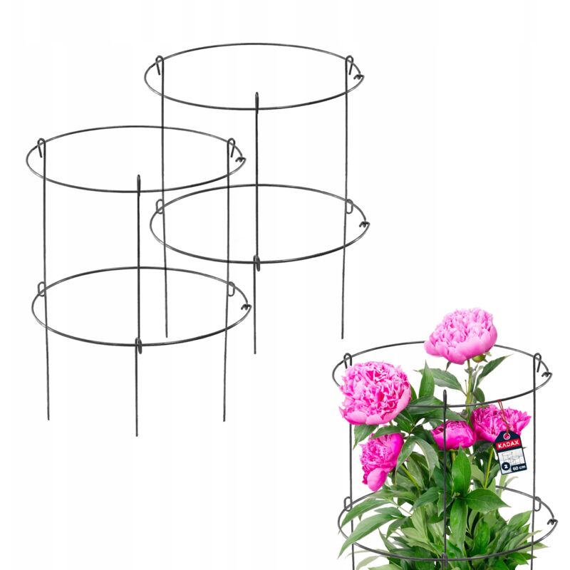 foto del prodotto kadax supporto da giardino 60 cm per piante morsetto 2 pz
