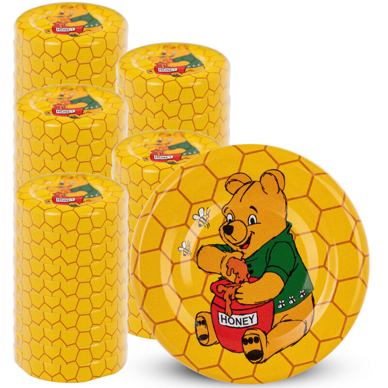 foto del prodotto kadax tappi per barattoli, bottiglie, coperchi fi 43, 4 tappi, 50 pezzi