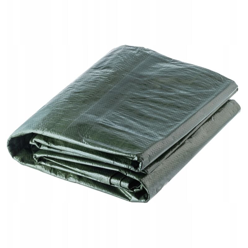 foto del prodotto kadax telo impermeabile in polietilene e polipropilene 90 g m2, robusto telone protettivo con occhielli in metallo resistenti verde, 3 x 5 m 