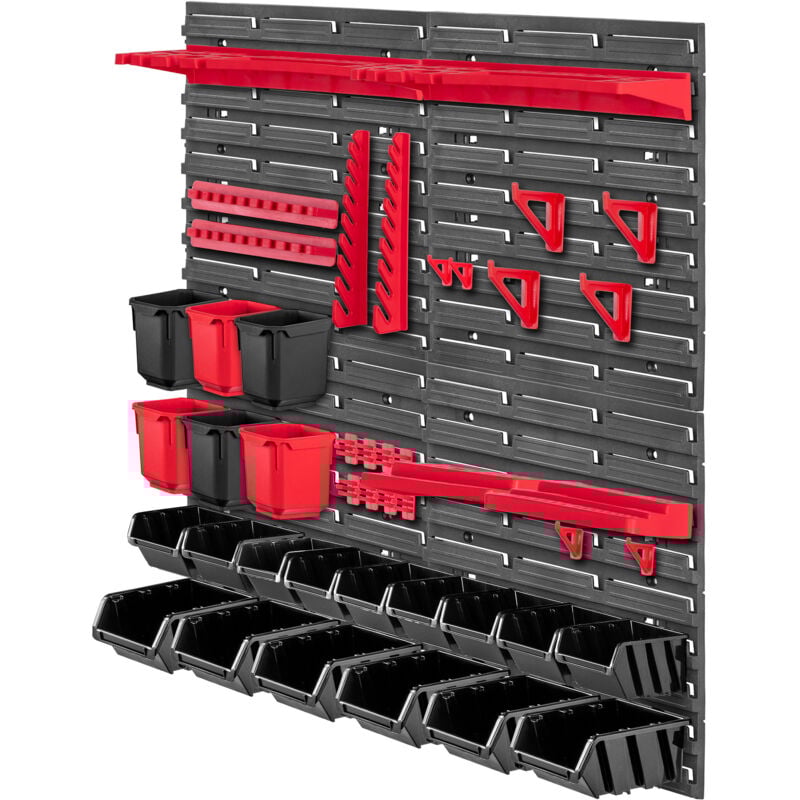 foto del prodotto kadax toolboard workshop wall 78x78 cm 45 pezzi contenitori da officina