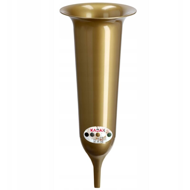 foto del prodotto kadax vaso bottiglia per lapide del cimitero 35 cm lapide per fiori oro