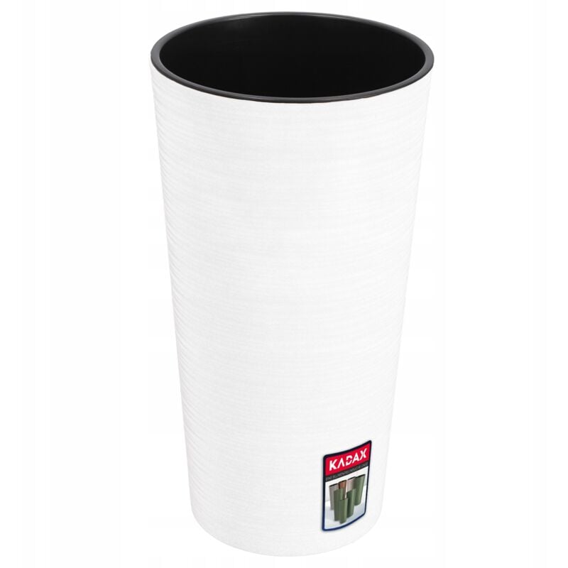 foto del prodotto kadax vaso da fiori ecologico bianco 30 cm