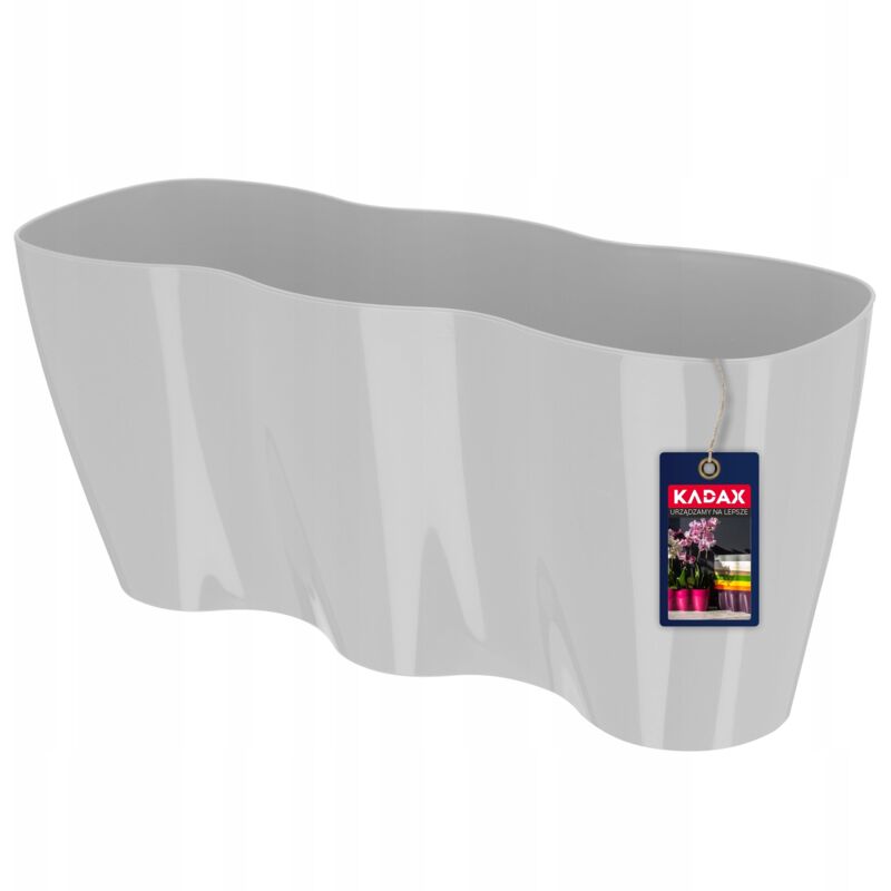 foto del prodotto kadax - vaso da fiori grande in polipropilene per orchidee, vaso per piante elegante e robusto per la decorazione di interni ed esterni (35 x 16 cm,