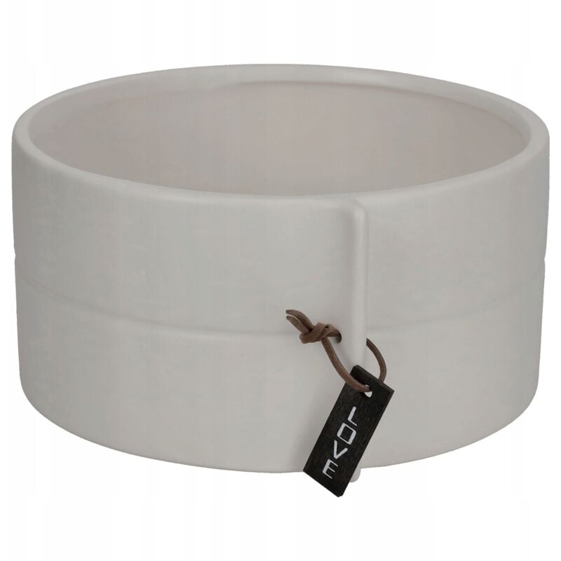 foto del prodotto kadax - vaso da fiori in ceramica 18x9 cm con coperchio grigio
