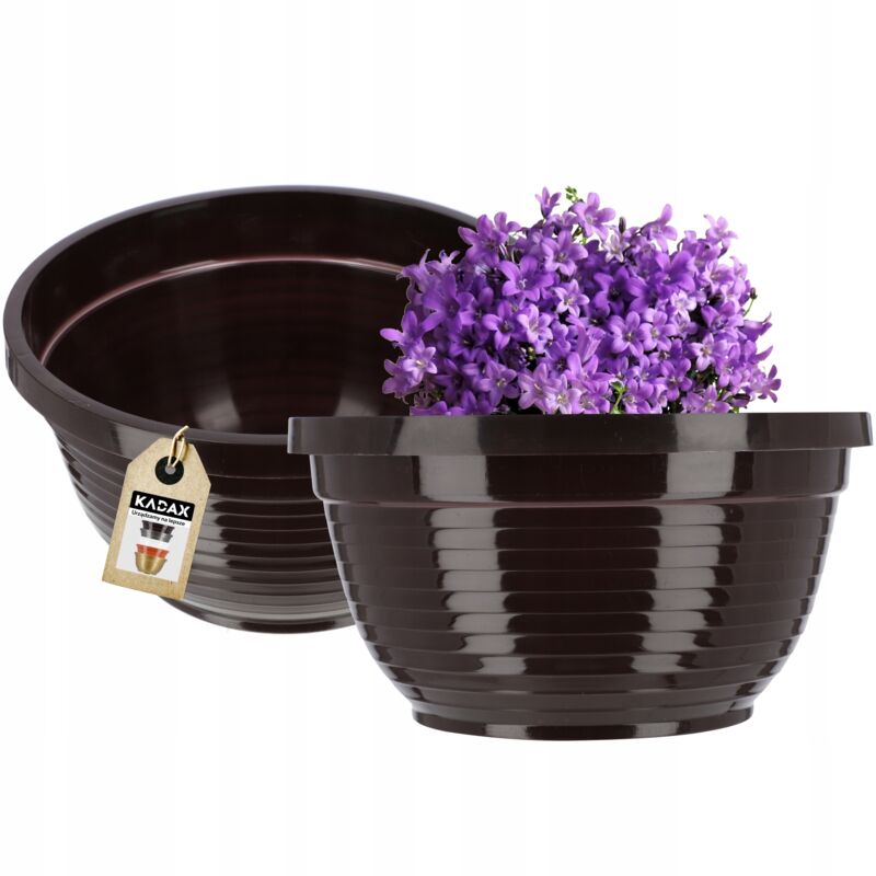 foto del prodotto kadax vaso da fiori per cimitero ciotola per cimitero in plastica per lapide 26 cm