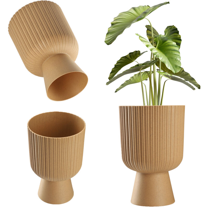 foto del prodotto kadax vaso da fiori portafiori da giardino 18 cm marrone