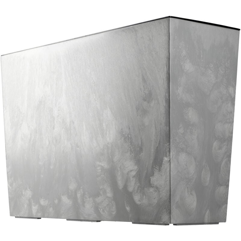 foto del prodotto kadax - vaso da fiori vaso da fiori alto con supporto per fiori + inserto 19x56 cm grigio cemento