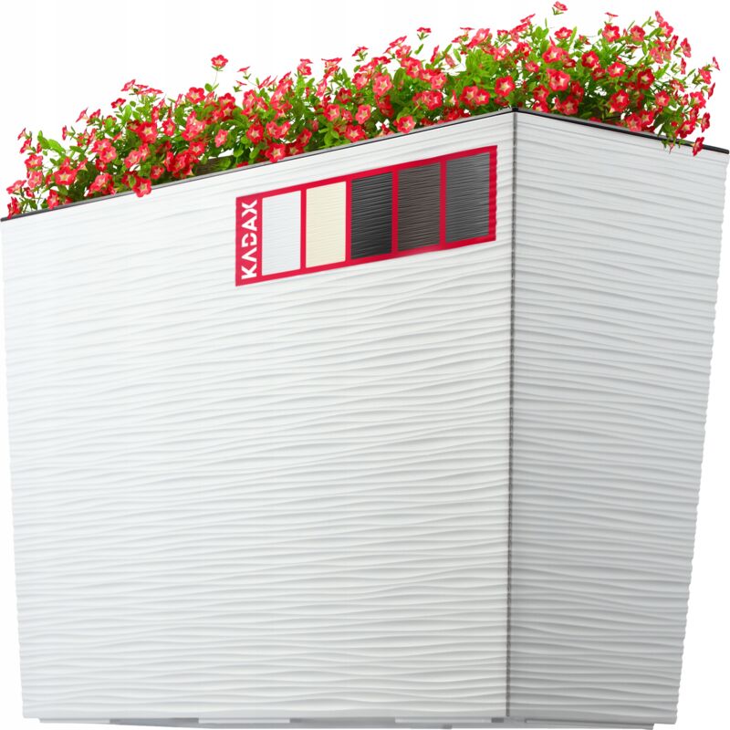 foto del prodotto kadax vaso da fiori vaso da fiori inserto bianco 19x56 cm