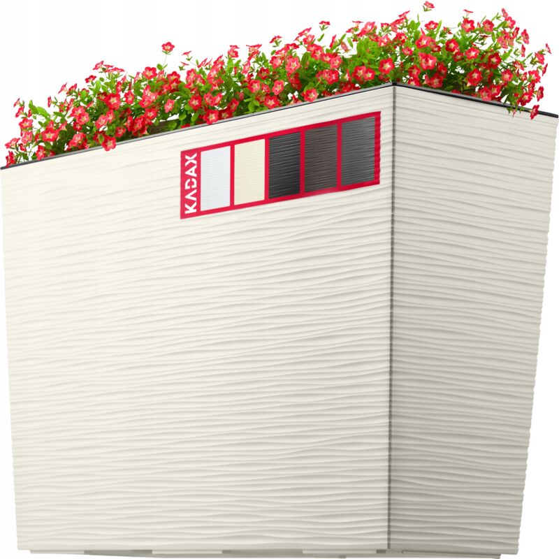foto del prodotto kadax vaso da fiori vaso da fiori inserto crema 19x56 cm