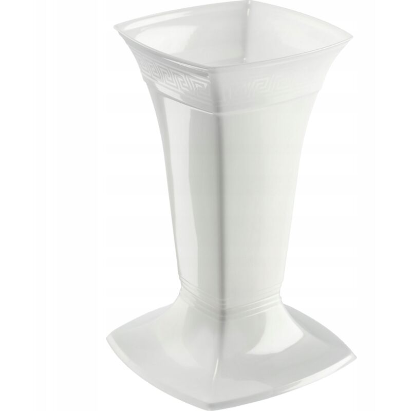 foto del prodotto kadax vaso per fiala cimitero lapide 30cm bianco