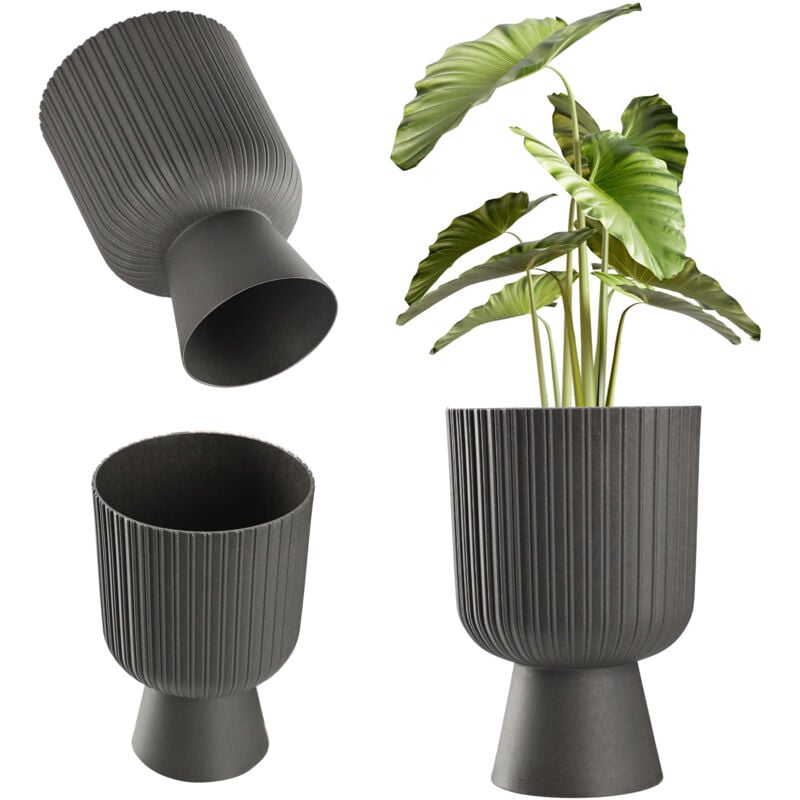 foto del prodotto kadax vaso per piante da prato portafiori 14 cm grigio
